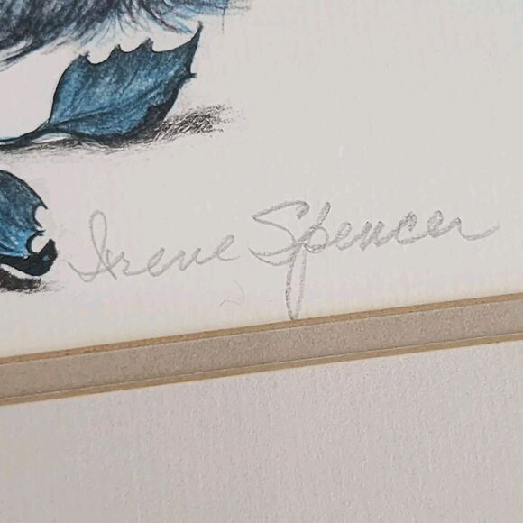 Irene Spencer Signed Numbered Lithograph Print Cats Kitten SANDY CLAWS Christmas - Picture 6 of 11